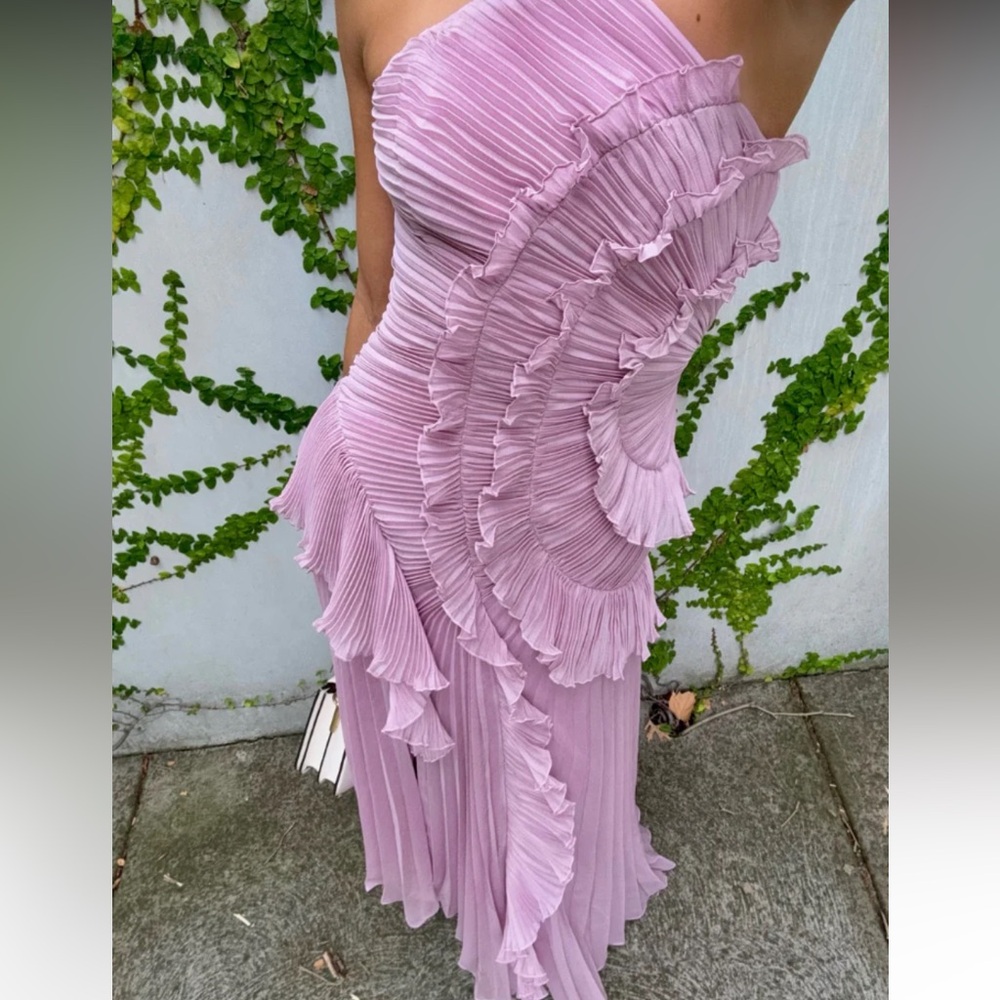 LILAC RUFFLE DRESS - Picture 2 of 8